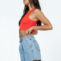 Oxford Tailored Denim Shorts