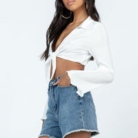 Mosley Mid Dark Wash Denim Shorts Denim
