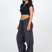 Snow Parachute Pants Slate Petite
