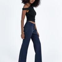 Archette Pant Navy Pinstripe
