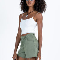 Xena Denim Shorts Green