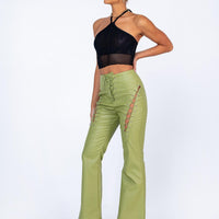 Harvey PU Pants Green