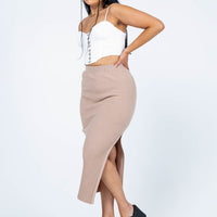 Tanna Midi Skirt Mushroom