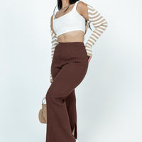 Allen Ribbed Pants Brown