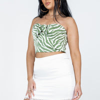 The Sorrow Mini Skirt White