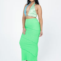Oscar Maxi Skirt Apple Green
