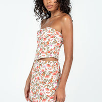 Chadwick Mini Skirt Red Floral