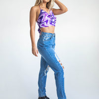 Damion Ripped Mom Denim Jeans