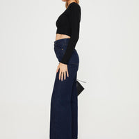 Zephee Wide Leg Jeans Dark Wash