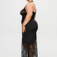 Castelli Lace Maxi Skirt Black Curve