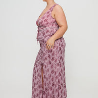 Nikolise Maxi Skirt Purple Curve