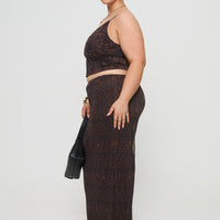 Hostona Maxi Skirt Mutli Curve