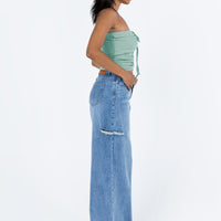 Teags Jeans Mid Wash Denim