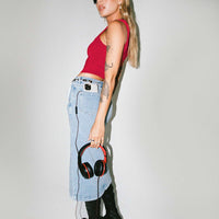 Endgate Midi Skirt Mid Wash Denim