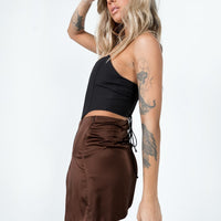 The Smith Mini Skirt Brown