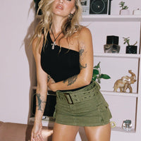 Iconic Cargo Mini Skirt Khaki