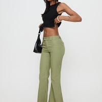 Jinxed Pant Green Stripe