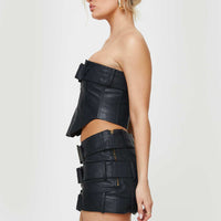 JGR & STN Brooklyn Mini Skirt Black
