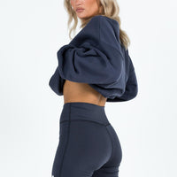 Princess Polly Bike Shorts Bubble Text Slate