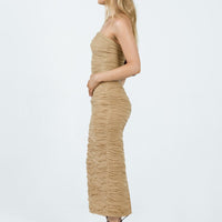 Cecile Maxi Skirt Beige