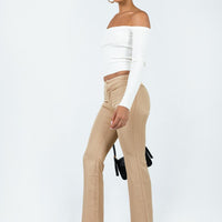 Dami Low Rise Pants Beige