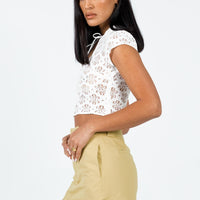 Kiaana Mini Skirt Beige
