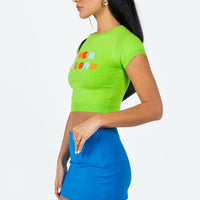 Karley Low Waist Mini Skirt Blue