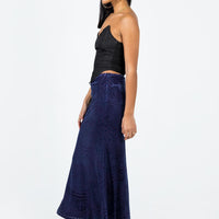 Braxton Maxi Skirt Blue