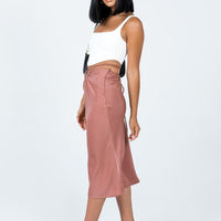 Seylena Midi Skirt Brown
