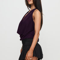 Trianta Asymmetrical Mini Skirt Black