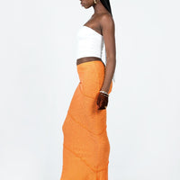 Oscar Maxi Skirt Orange