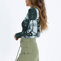 Torres Cargo Mini Skirt Khaki