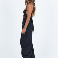Baird Cargo Maxi Skirt Black