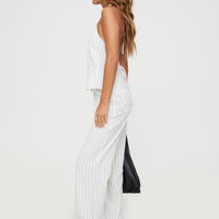 Marjorie Linen Set White