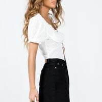 Banksia Denim Mini Skirt Black