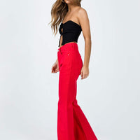 Cabarita Lounge Denim Jeans Red