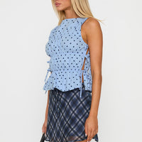 Orellia Mini Skirt Blue Check