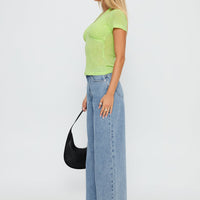 Darla Low Rise Straight Jean Vintage Blue Wash