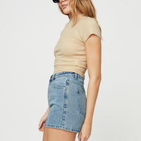 Shaline Shorts Light Wash Denim
