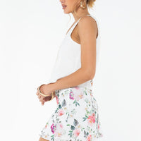 Fallen Roses Mini Skirt Multi