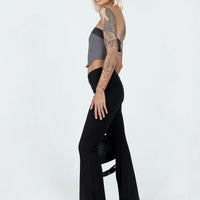Aggie V Waist Pants Black