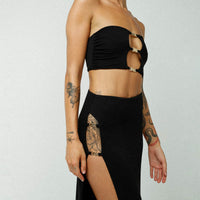 Jagger & Stone Claudia Maxi Skirt Black