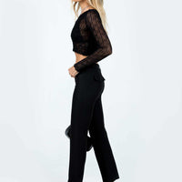 Norton Low Rise Pants Black