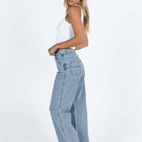 Tami Cargo Jeans Mid Wash Denim
