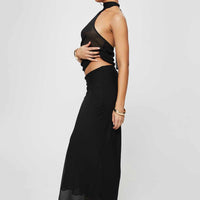Devon Maxi Skirt Licorice