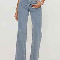 Thearlie High Rise Flared Jeans Light Wash