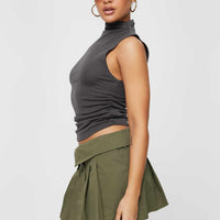 Utility Mini Skirt Green