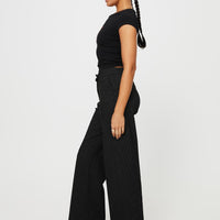 Jeller Pinstripe Pants Black Petite
