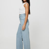 Bansley Double Waistband Jeans Light Denim