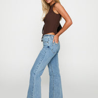 Magic Mirror Mid Rise Bootleg Jeans Ice Wash